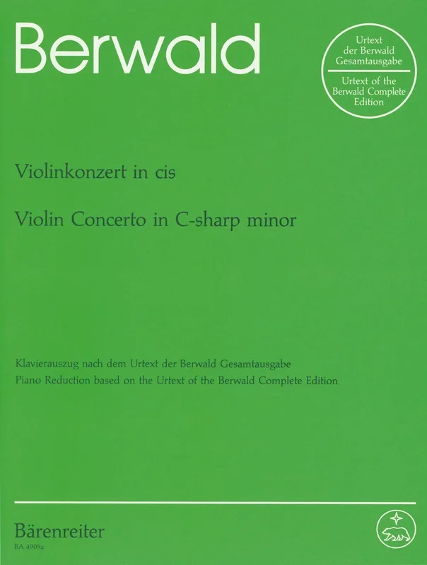 Berwald: Violin Concerto in C for Violin & Piano