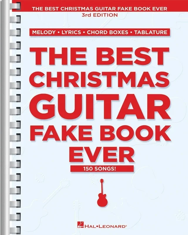 Best Christmas Guitar Fake Book Ever – 3rd Edition (Spiral Bound Book)
