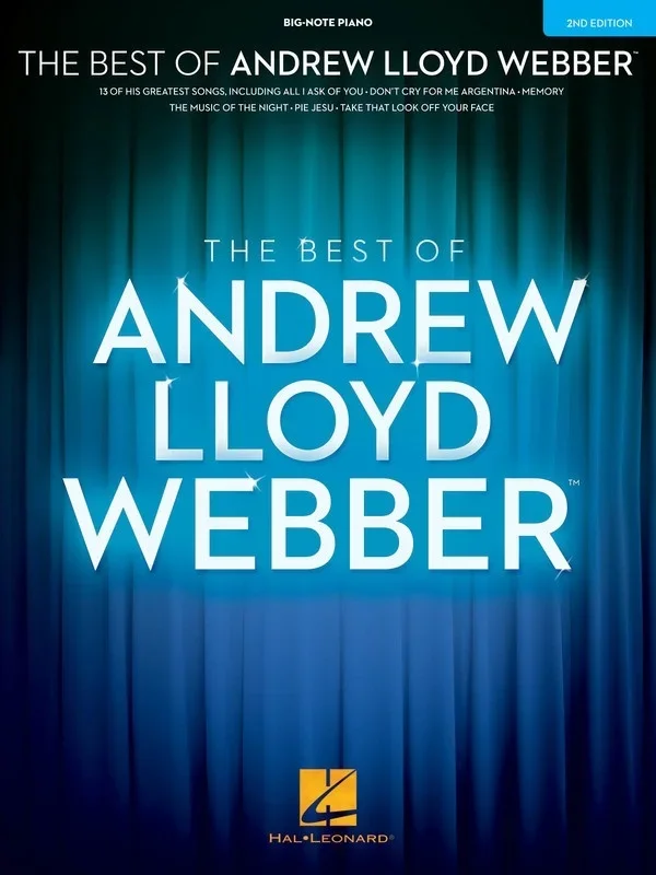 Best Of Andrew Lloyd Webber Big Note Piano (Softcover Book)