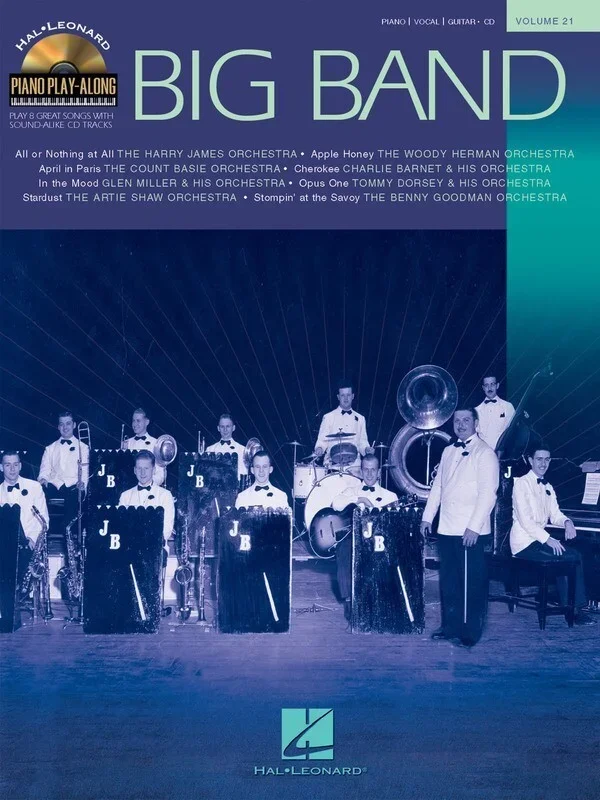 Big Band Piano Play Along Book/CD Vol 21 (Softcover Book/CD)