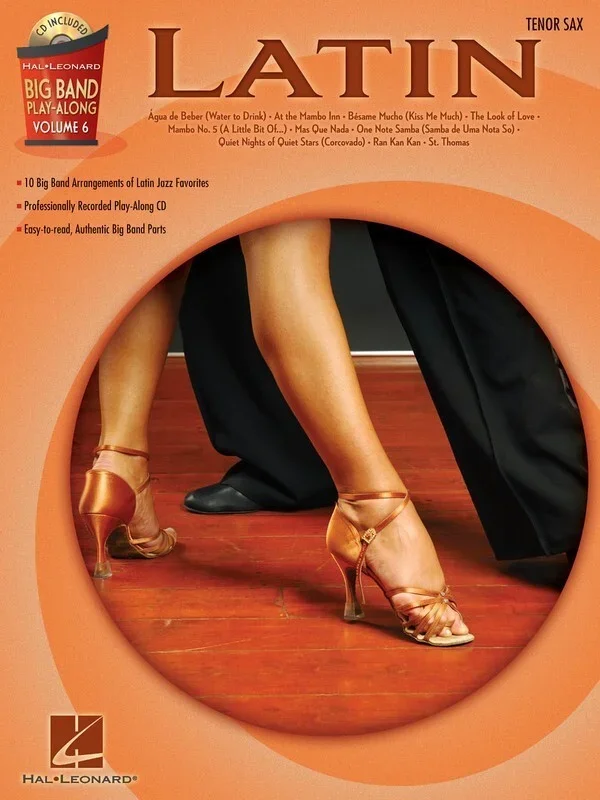 BIG BAND PLAY ALONG V6 LATIN Tenor Saxophone Book/CD