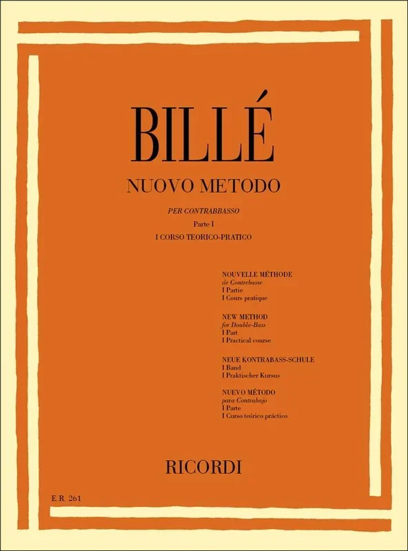 Billé: New Method for Double Bass – Volume 1