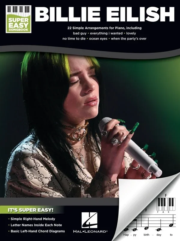 Billie Eilish – Super Easy Songbook for Easy Piano