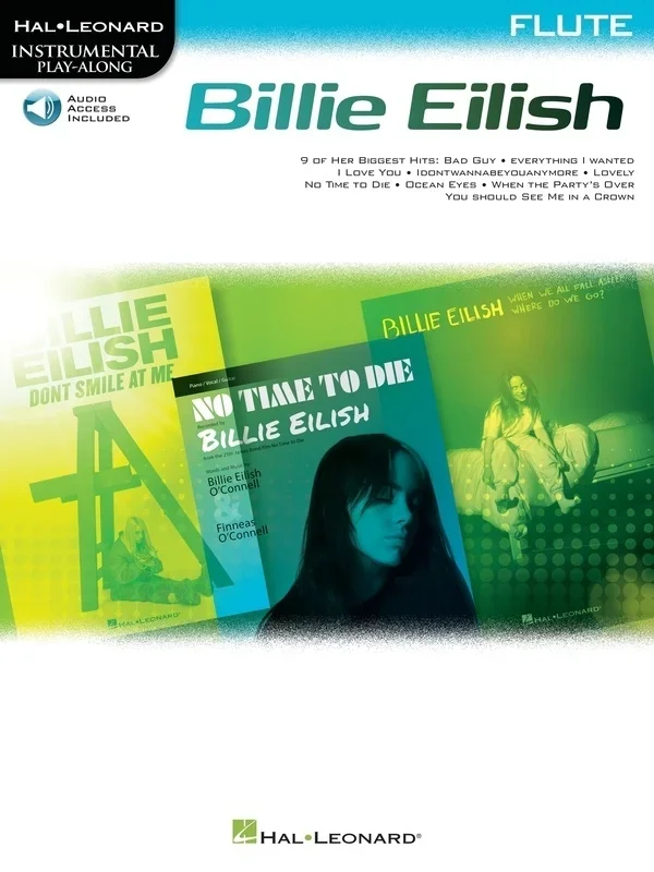 Billie Eilish For Flute Book/Online Audio