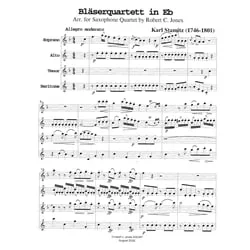 Blaserquartett in Eb – Saxophone Quartet (SATB)