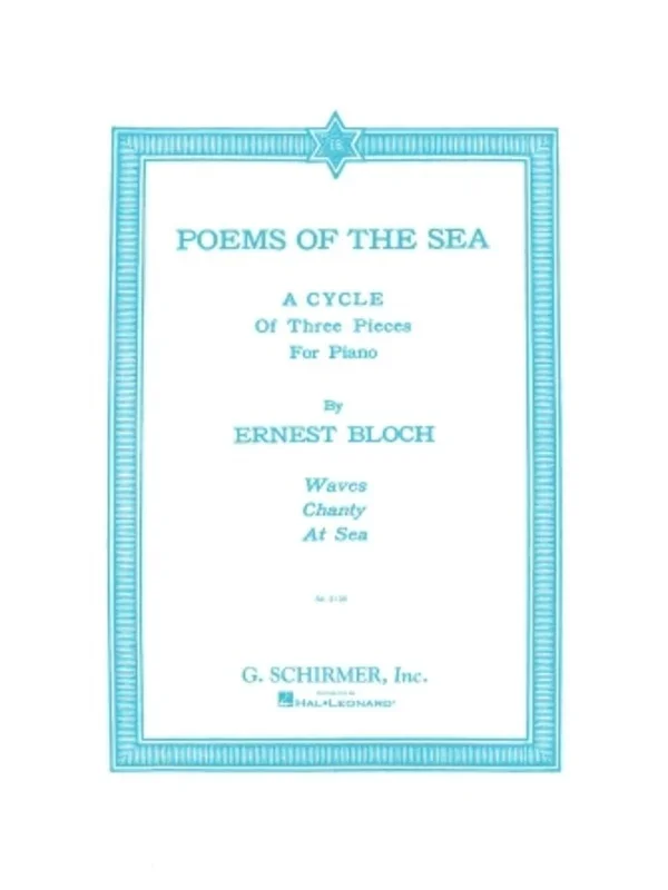 Bloch Poems Of The Sea Piano