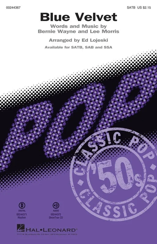 Blue Velvet SATB (Octavo)