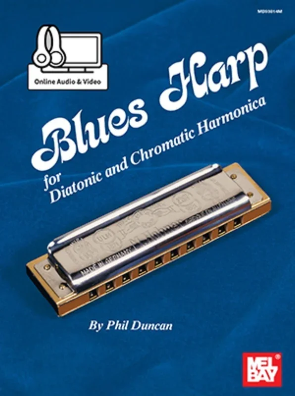 Blues Harp Diatonic And Chromatic Harmonica Book/Oa/Ov (Softcover Book/Online Media) Book