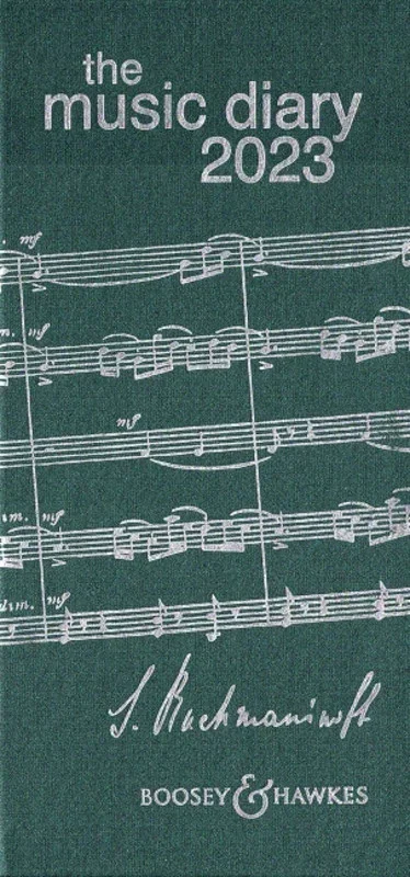 Boosey & Hawkes Music Diary 2023 Green Softcover Book