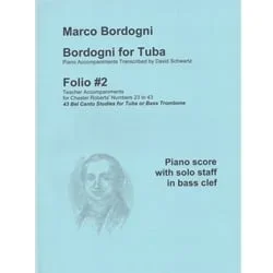 Bordogni for Tuba, Volume 2 – Piano Accompaniment