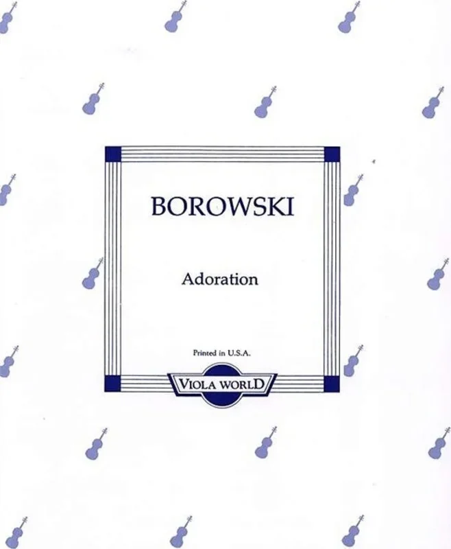 Borowski – Adoration Viola/Piano (Softcover Book)