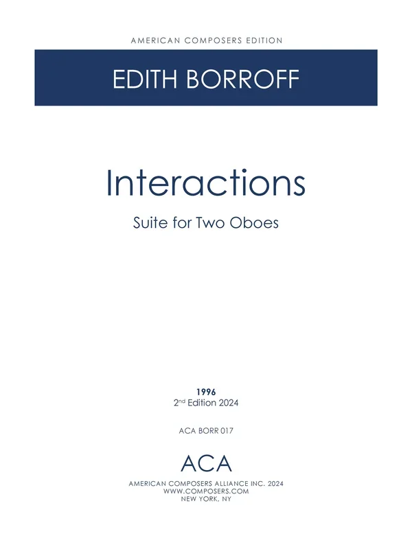 Borroff: Interactions
