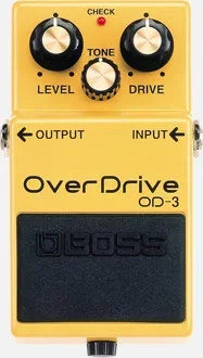 BOSS OD-3 Overdrive Pedal – Dual-Stage Circuit for Enhanced Sustain & Smooth Tones