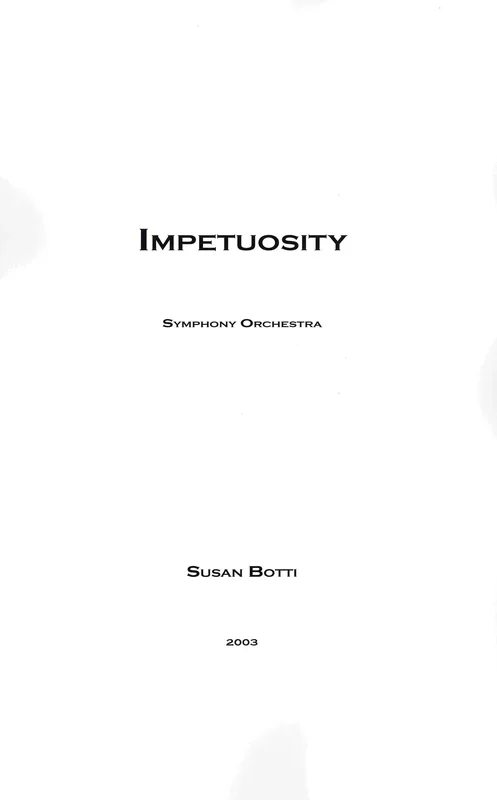Botti: Impetuosity