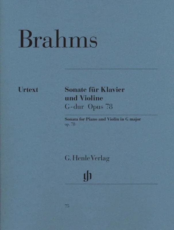 Brahms – Sonata G Major Op 78 Violin/Piano Book