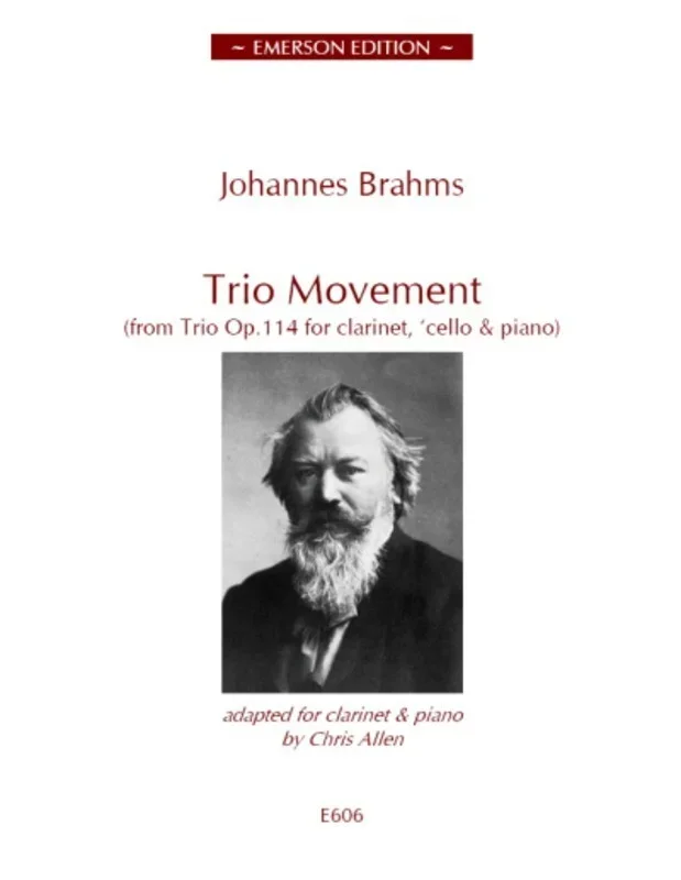 Brahms – Trio Movement From Op 114 Clarinet/Piano (Softcover Book)