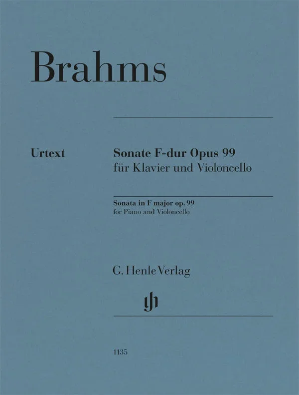 Brahms: Cello Sonata in F Major, Op. 99