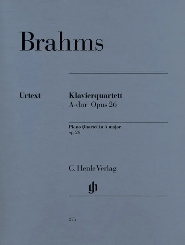 Brahms: Piano Quartet in A Major Op 26