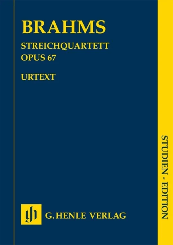 Brahms: String Quartet Op 67 Study Score