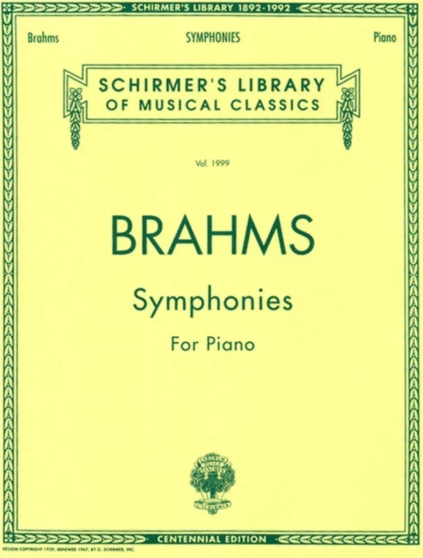 Brahms Symphonies Lib.1999 Piano