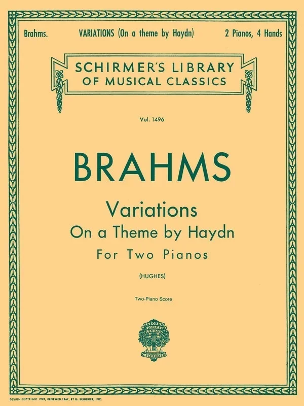 Brahms Var.Th.Haydn Op56B Lib.1496 2 Piano