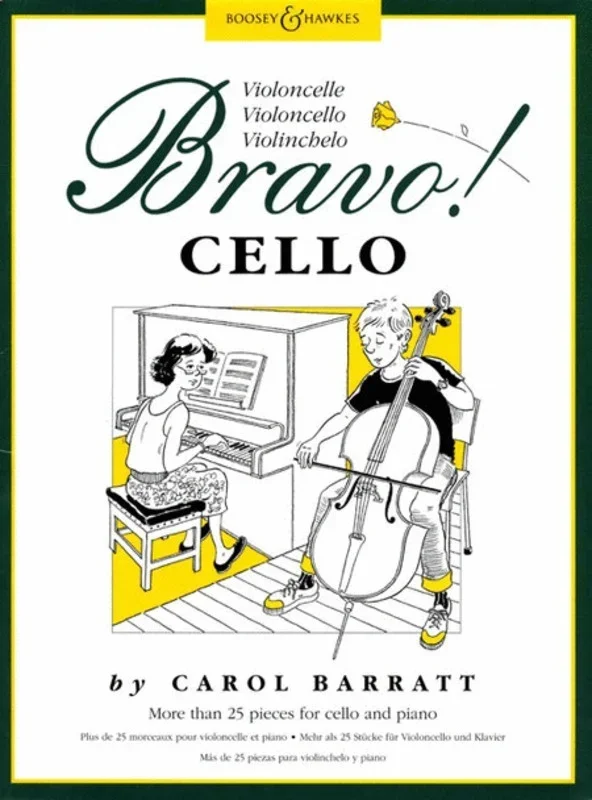 Bravo! Cello Vlc Piano Book