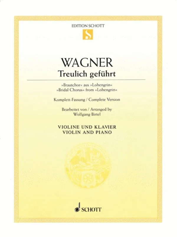 Bridal Chorus From Lohengrin Violin/Piano Book