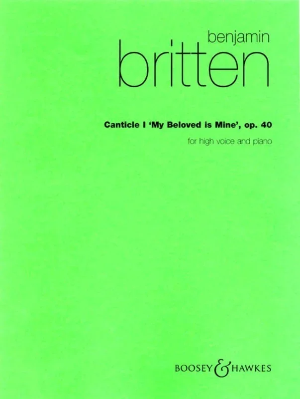 Britten – Canticle I Op 40 High Voice/Piano (Softcover Book)