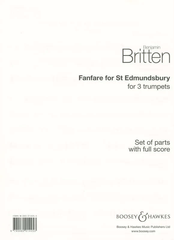 Britten: Fanfare for St. Edmundsbury