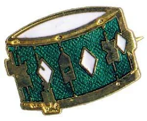 Brooch-Coloured Enamel-Drums
