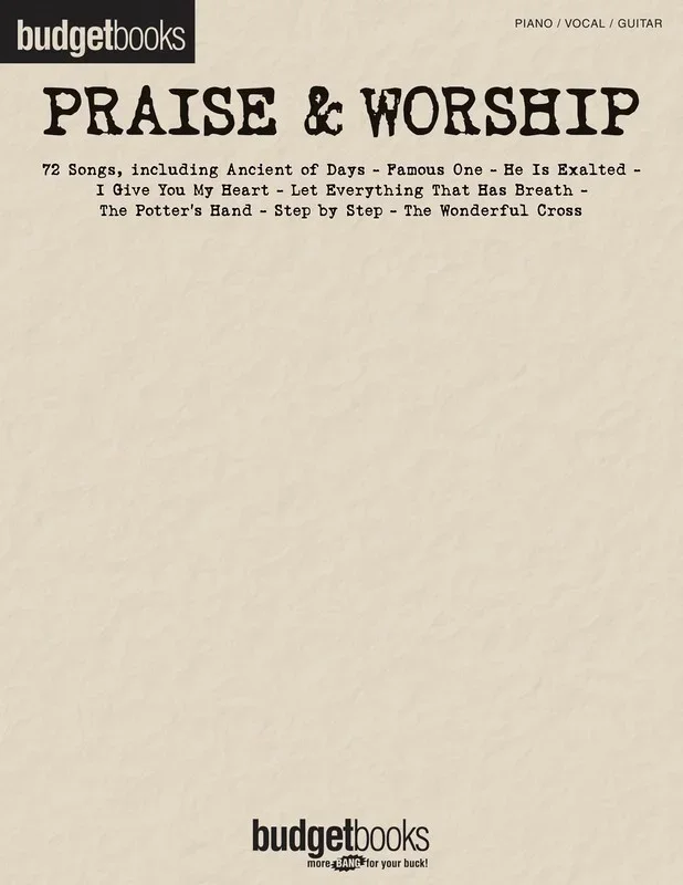 Budget Books Praise And Worship PVG (Softcover Book)