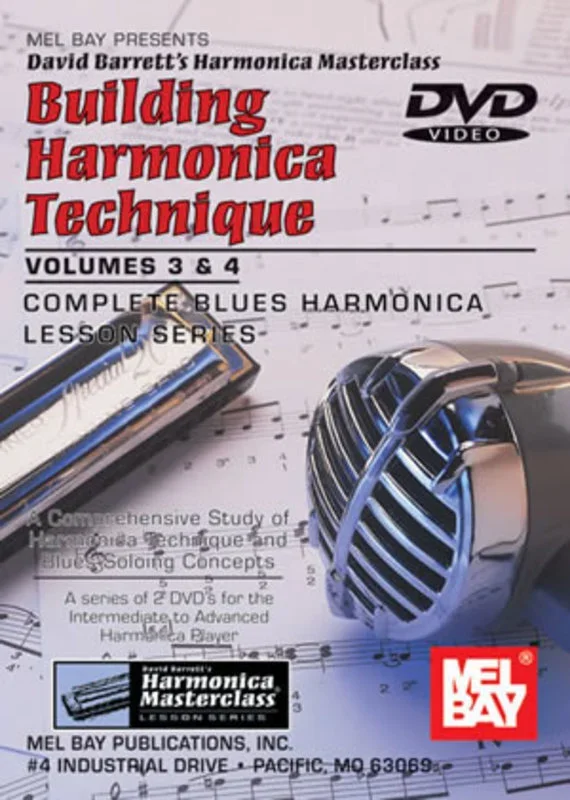 Building Harmonica Technique Vol 3 And 4 DVD (DVD Only)