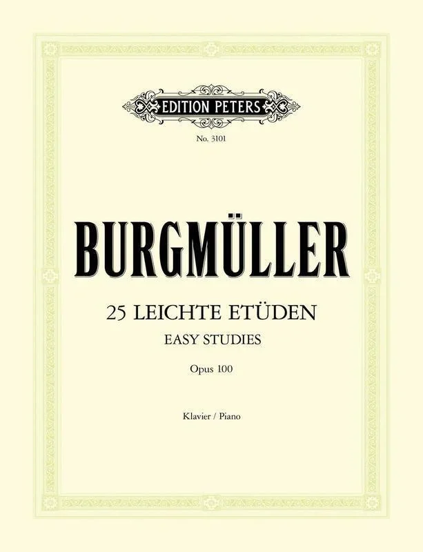 Burgmuller – 25 Easy And Progressive Studies Op 100 (Softcover Book)
