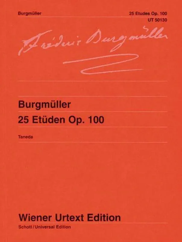 Burgmuller – 25 Etudes Op 100 Urtext (Softcover Book)