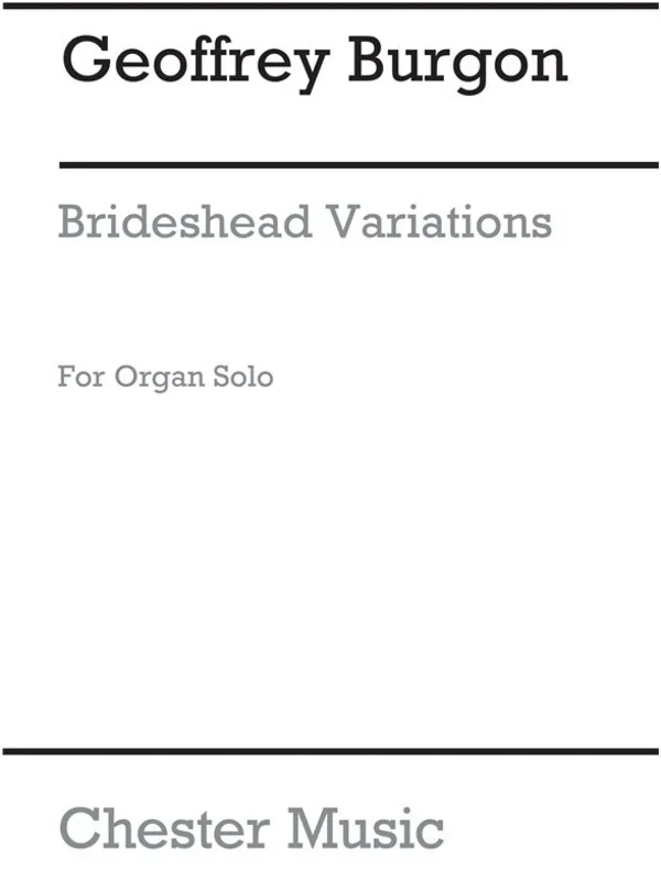 Burgon Brideshead Variations Organ(Arc) (Softcover Book)