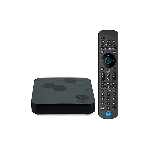 BuzzTV The Classic Android 11 TV Box, Amlogic S905X4 Quad-Core 64-bit Cortex-A55 Processor, 4GB DDR4 RAM, 64GB eMMC Storage, 4K UHD Streaming