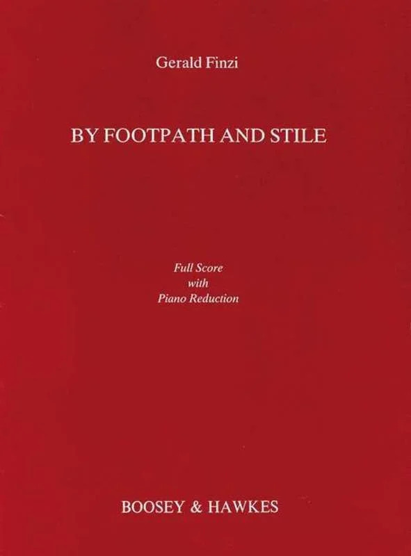 By Footpath And Stile Baritone And Piano Red Sc Book