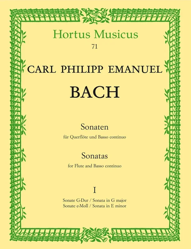 C.P.E. Bach: Flute Sonatas – Volume 1