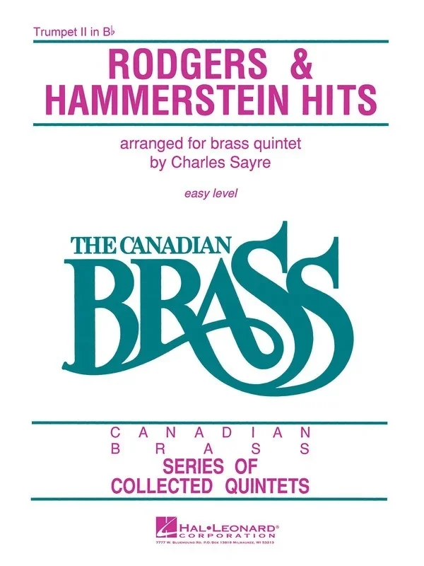 Canadian Brass Rodgers And Hammerstein Trumpet 2 (Part) Book