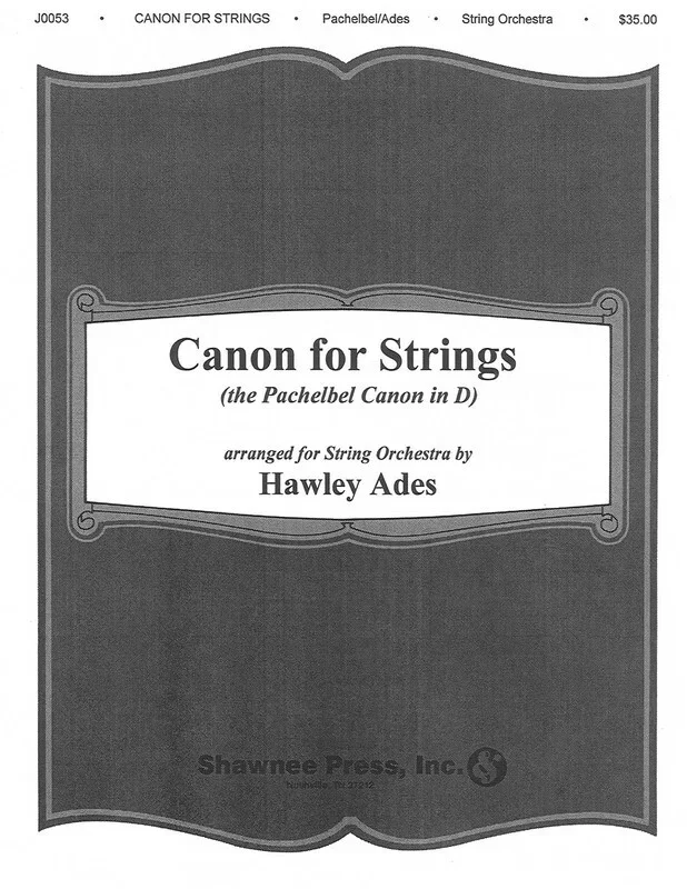Canon For Strings Orch 55333 (Music Score/Parts)