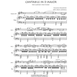 Cantabile in D Major – Clarinet and Piano