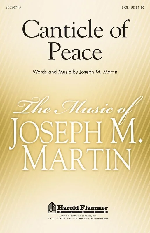 Canticle Of Peace SATB (Octavo)
