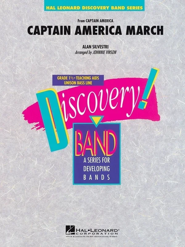 Captain America March Discovery Concert Band 1.5 Concert Band 1.5 (Music Score/Parts)