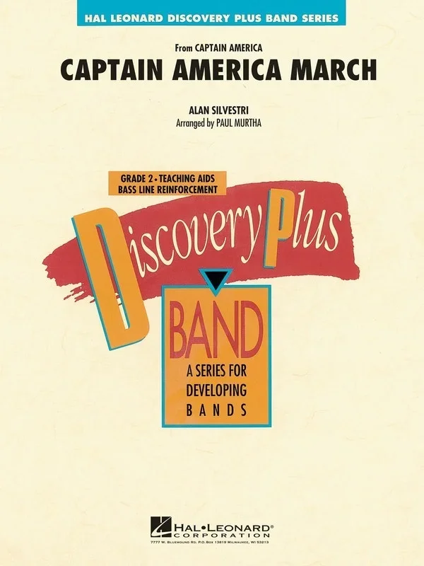 Captain America March Discovery Plus Concert Band 2 Score/Parts