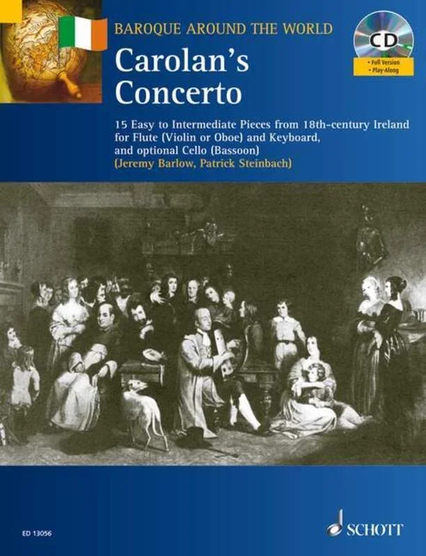 Caronline Audions Concerto Flute (Violin Or Ob)/Piano Softcover Book/CD