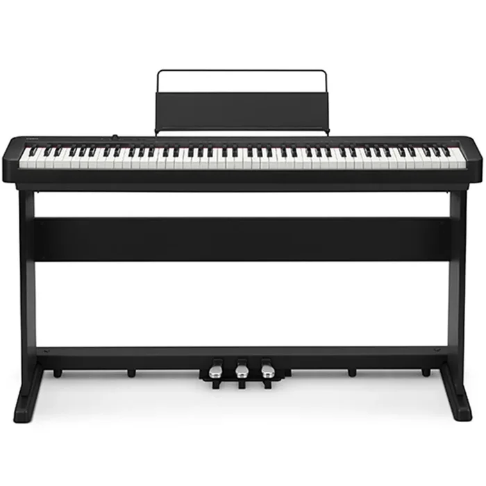 Casio CDP-S160 Digital Piano Black w/ CS470P Wooden Stand & 3-Pedal Board