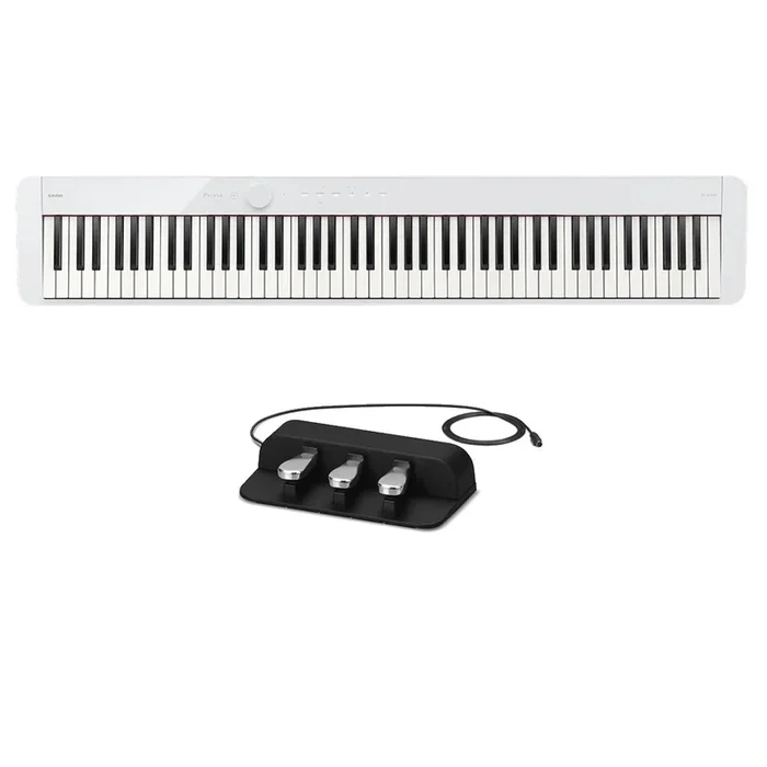 Casio Privia PX-S1100 Digital Piano White W/ SP34 Tri-Pedap
