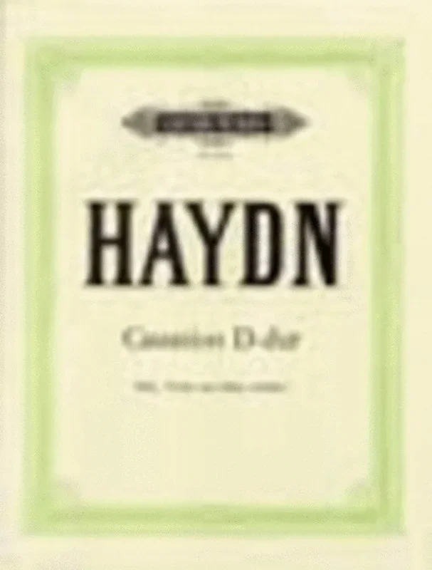 Cassation Hob 4 No D2 D Flute Violin Harpsichord Sc/P (Music Score/Parts) Book