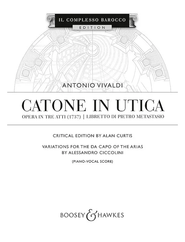 Catone In Utica Aria Variations Book