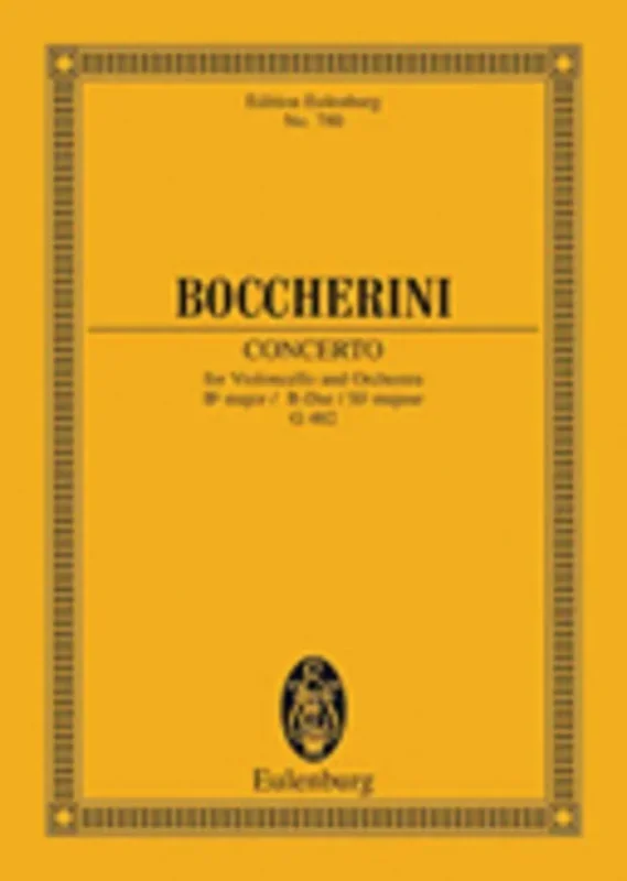 Cello Concerto B Flat Ed Sturzenegger Book
